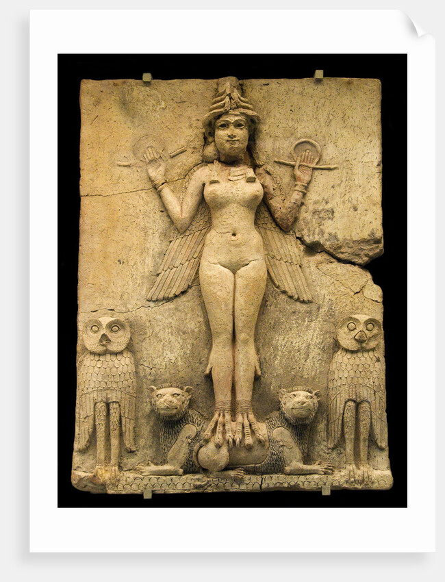 Ishtar, Queen of Night, 19th century BC by Assyrian Art