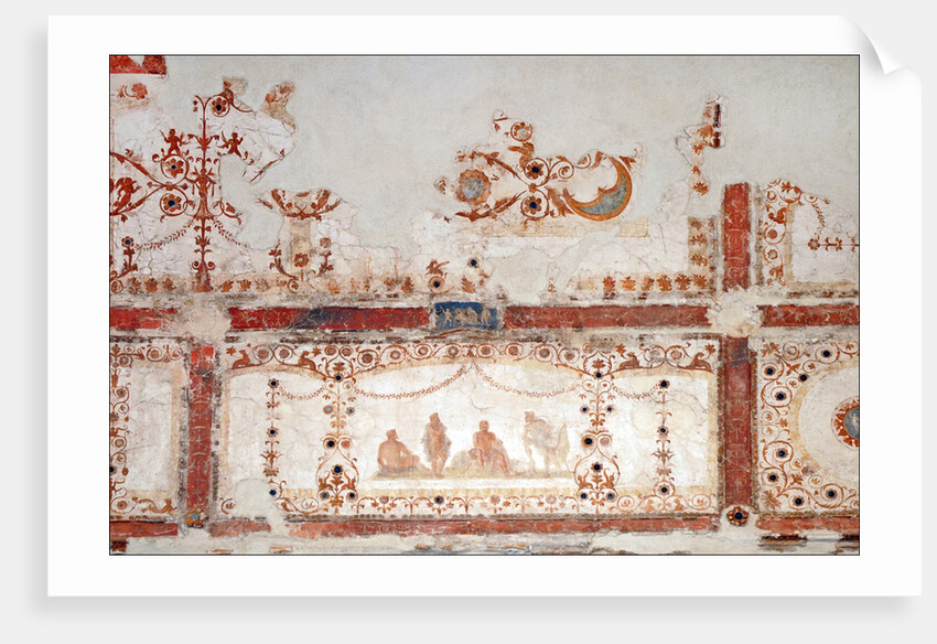 Detail of decoration in the Domus Aurea in Rome, 64-68 AC by Classical Antiquities