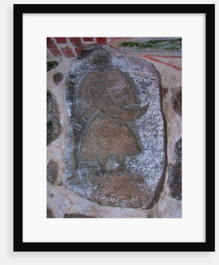 The Svantevit-Stone in the church in Altenkirchen on the island Rügen, before 1168 by Pre-Christian Art