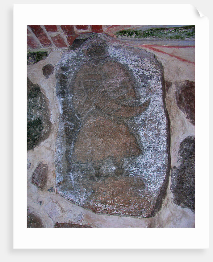 The Svantevit-Stone in the church in Altenkirchen on the island Rügen, before 1168 by Pre-Christian Art