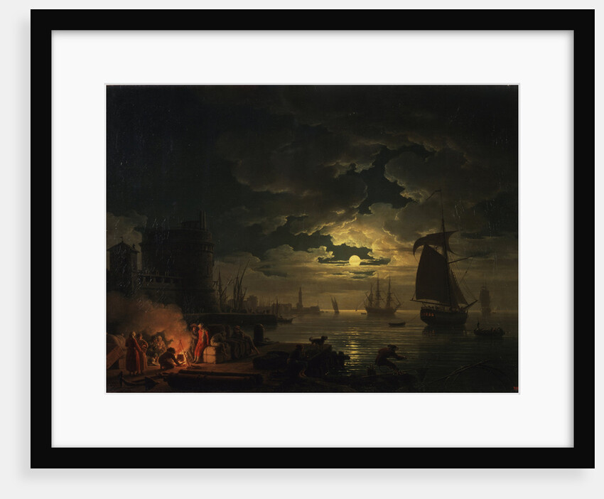 The Port of Palermo in the Moonlight, 1769 by Claude Joseph Vernet