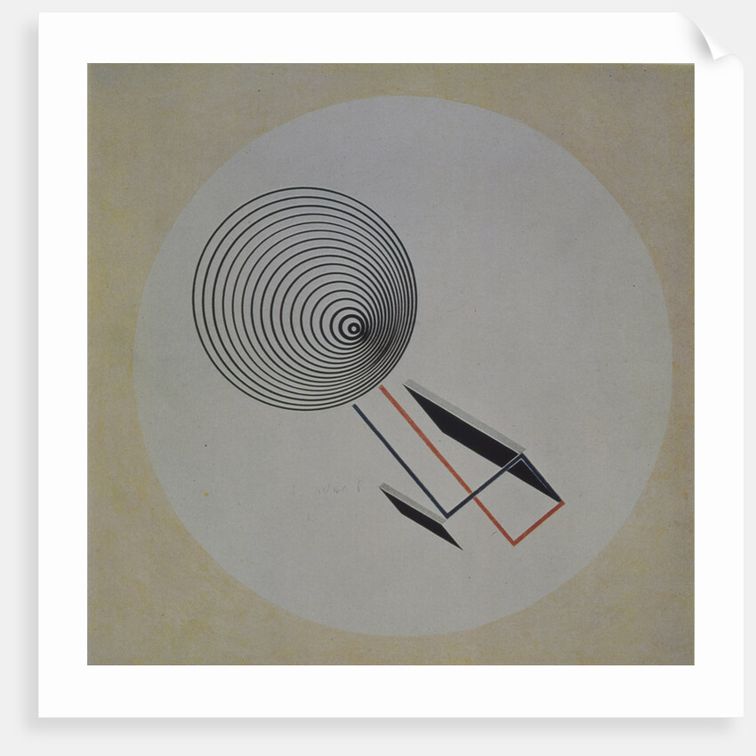Proun 93. Floating spiral, 1924 by El Lissitzky