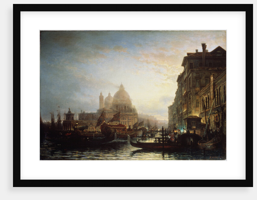 Venice at night, 1856 by Alexei Petrovich Bogolyubov