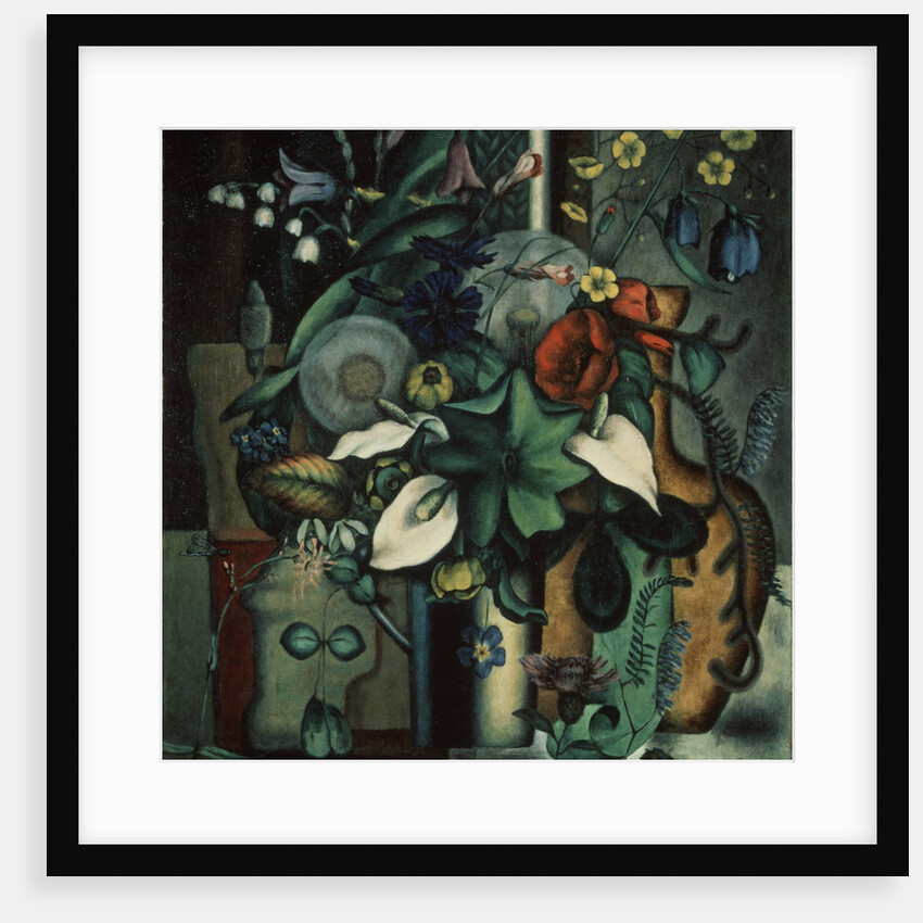 Still life with flowers and jug, 1929 by Ivan Vassilyevich Klyun