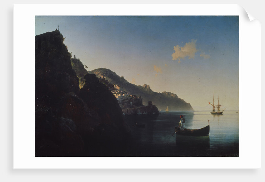 The Coast near Amalfi, 1841 by Ivan Konstantinovich Aivazovsky