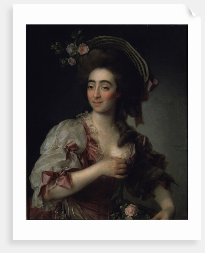 Portrait of the opera singer Anna Davia Bernucci, 1782 by Dmitri Grigorievich Levitsky