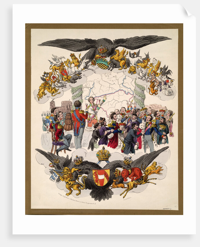 The Congress of Vienna (Caricature), 1815 by Anonymous