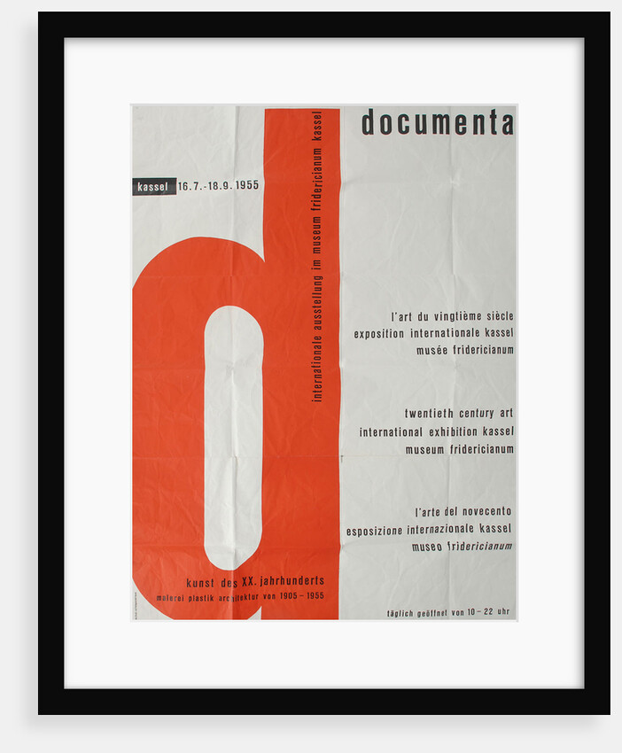 Poster for the First documenta Exhibition in 1955, 1955 by Anonymous
