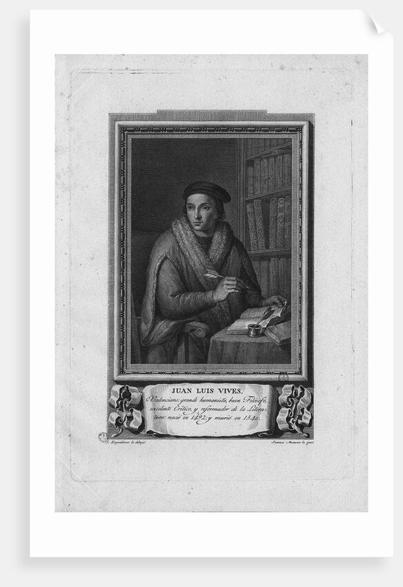 Portrait of Juan Luis Vives, 1791 by José López Enguídanos