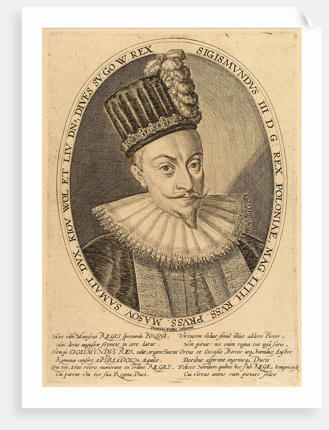 Sigismund III Vasa, King of Poland, ca. 1600 by Crispijn van de Passe the Elder