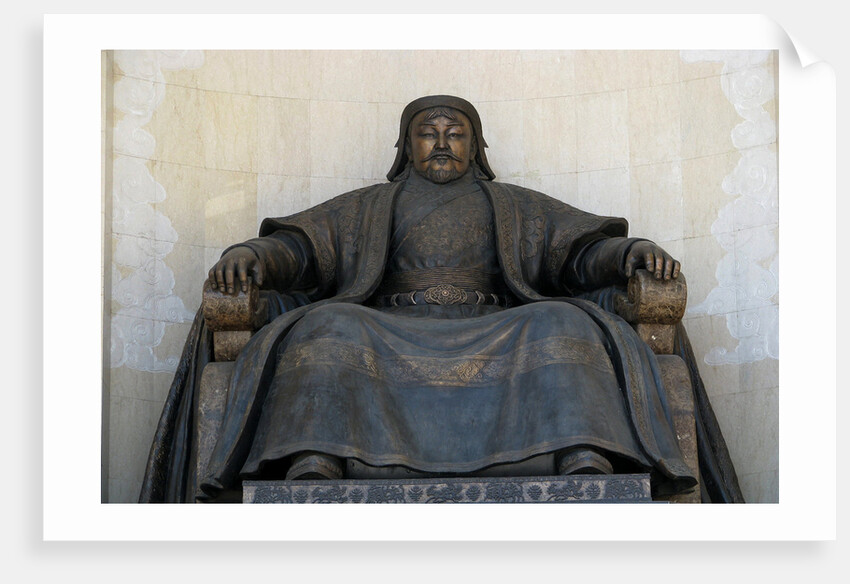Seated statue of Chingis Khan at the Parliament Building in Ulan Bator, 2005 by Anonymous