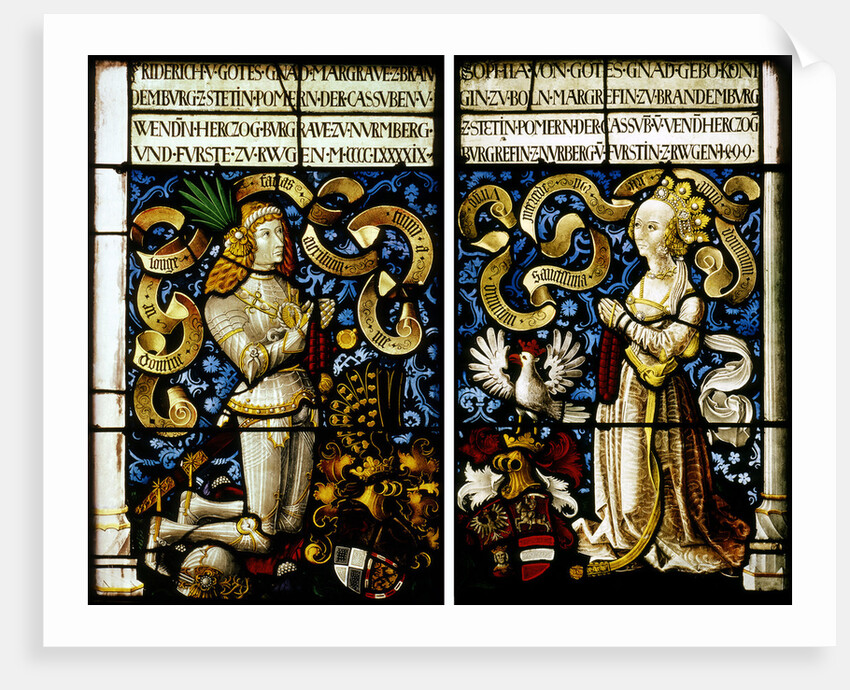 Margrave Frederick of Brandenburg-Ansbach (1460?1536) and his wife Sophia Jagiellon (1464?1512), 149 by Hans Kamberger