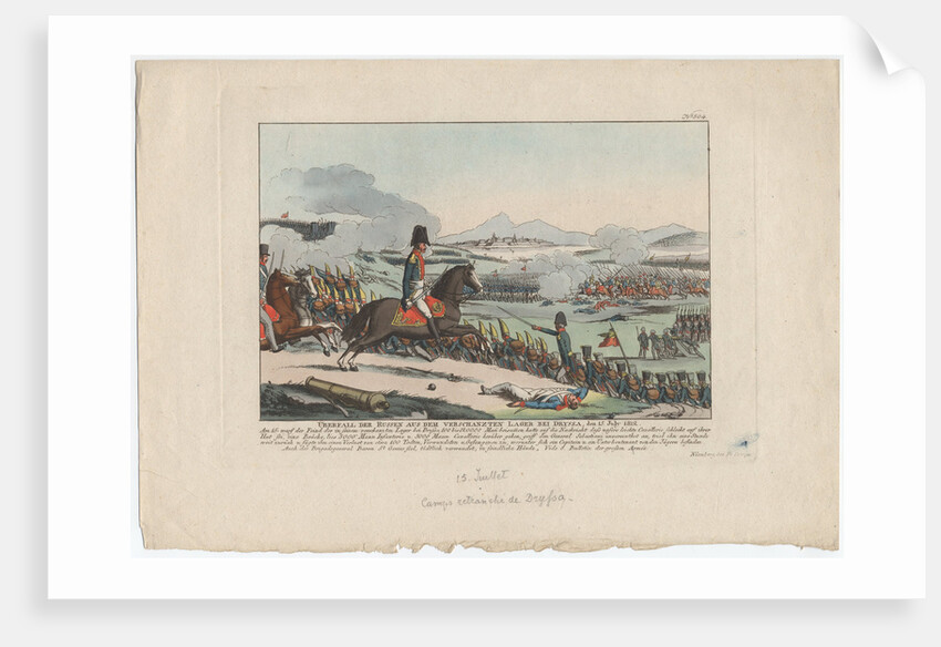 Russian attack from the entrenched camp at Dryssa on 15 July 1812 by August Friedrich Andreas Campe