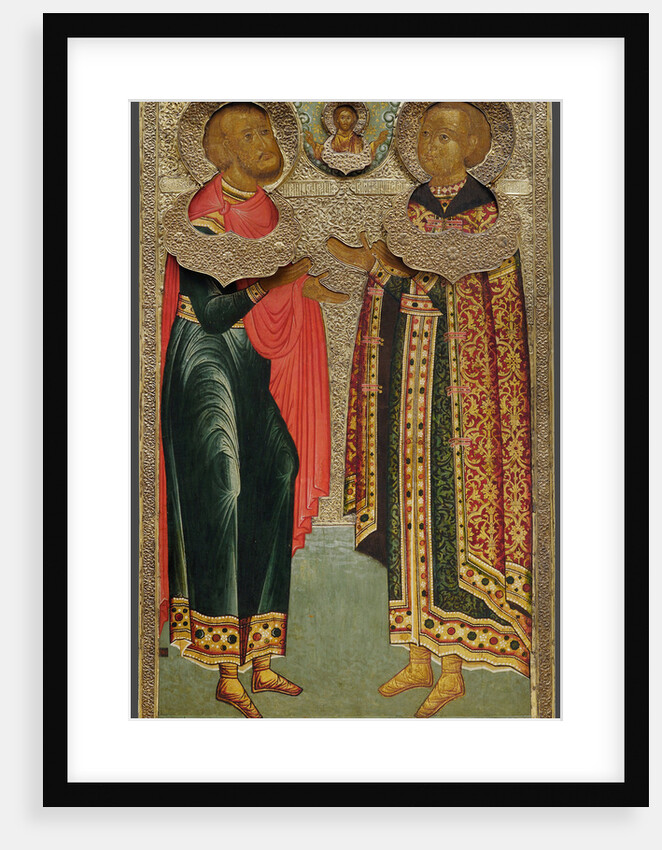 Saint John Sochavsky and Tsarevich Ivan Mikhailovich, 1639-1640 by Russian icon