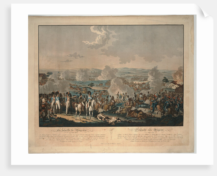 The Battle of Wagram by Johann Lorenz Rugendas the Younger