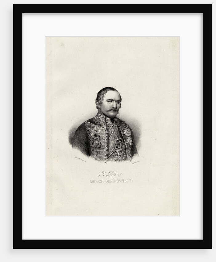 Milo? Obrenovic I, Prince of Serbia, c.1838 by Émile Desmaisons