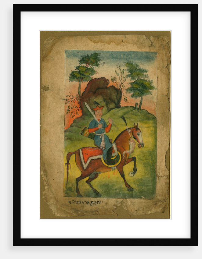 Indian armed cavalryman, c. 1500 by Indian Art