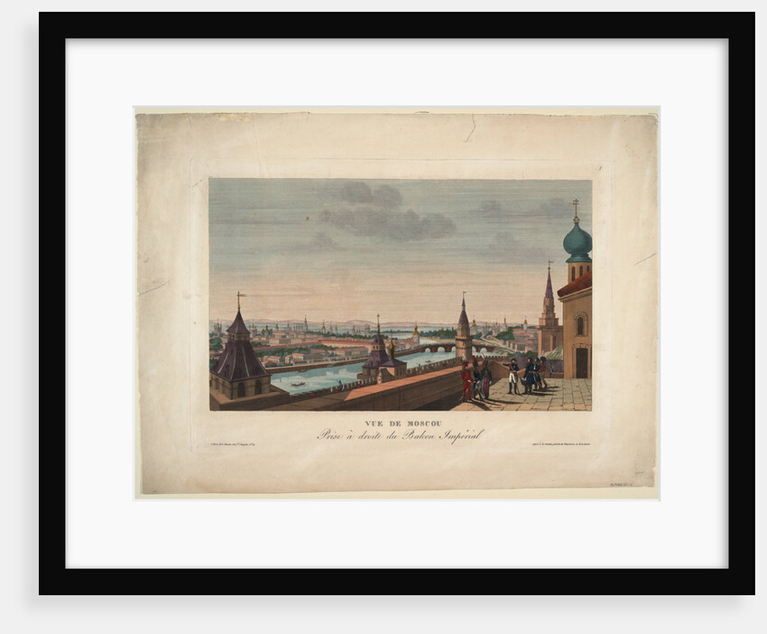 View of Moscow, taken from the balcony of the Imperial Palace, 1812 by Henri Courvoisier-Voisin
