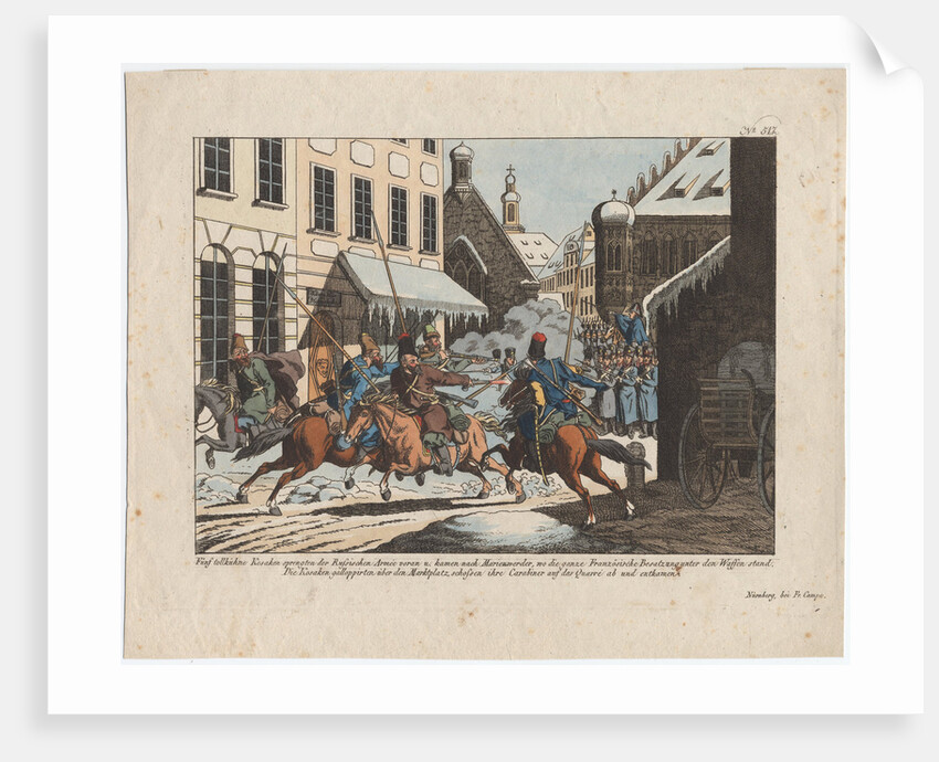 Five Cossacks entered Marienwerder by August Friedrich Andreas Campe
