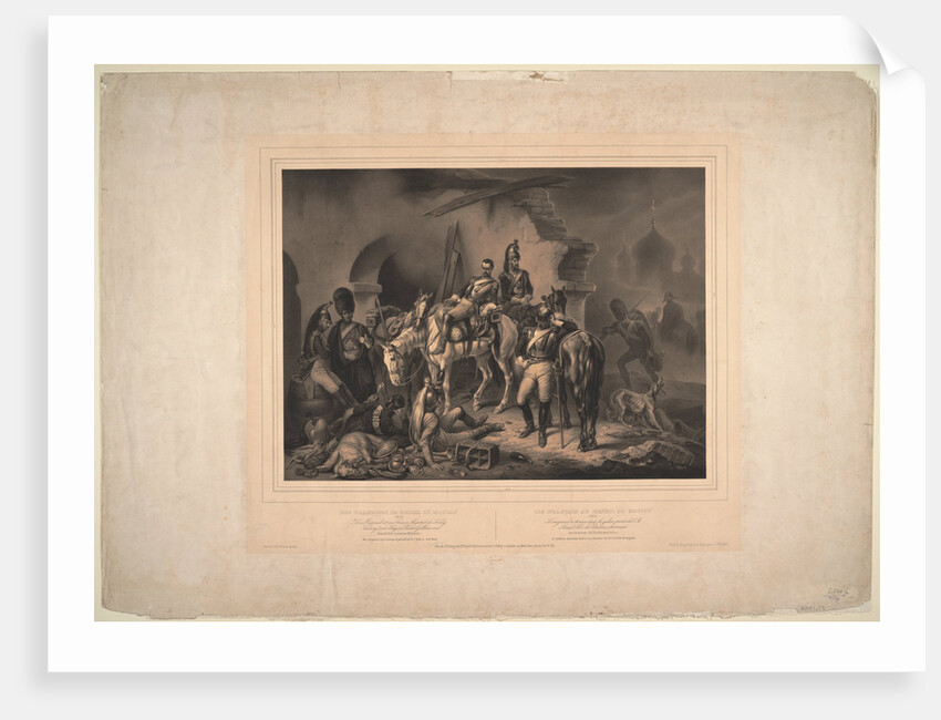 The French Army in the Moscow Kremlin, 1830 by Johannes Woelffle
