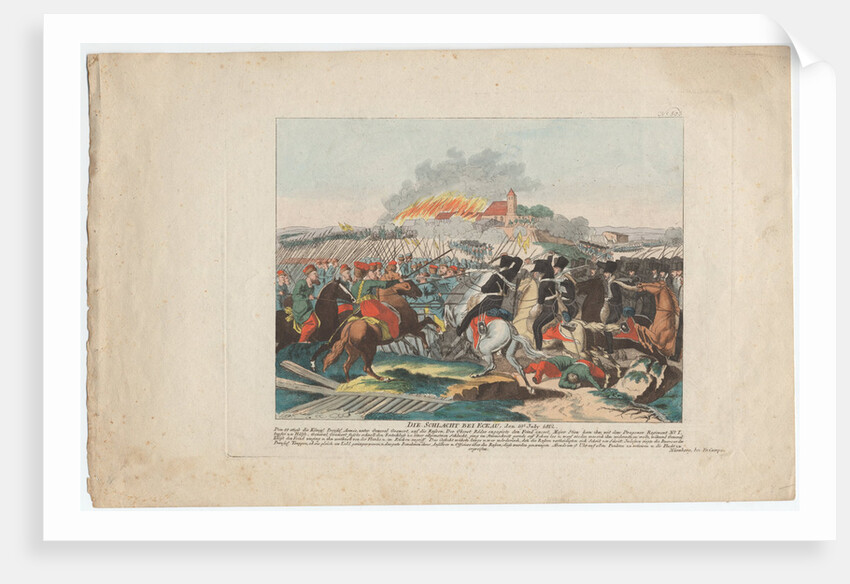 The Battle of Eckau on 19 July 1812 by August Friedrich Andreas Campe