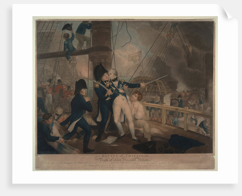 The Battle of Trafalgar and the Death of Nelson, 1806 by William Marshall Craig