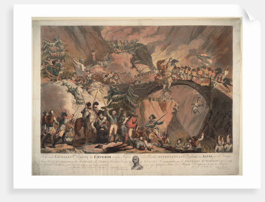 Army of Alexander Suvorov Crossing the Alps in 1799, 1805 by Robert Carr Porter