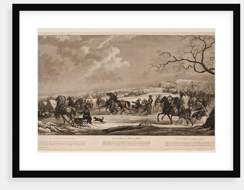 Race of sledges at Krasny Kabachok (Little Red Tavern), 1814 by Alexander Ivanovich Sauerweid