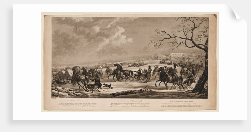 Race of sledges at Krasny Kabachok (Little Red Tavern), 1814 by Alexander Ivanovich Sauerweid
