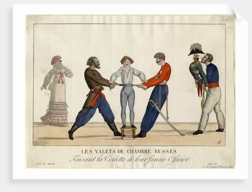 Toilet of an young Russian officer, c. 1815 by Ambroise Louis Garneray