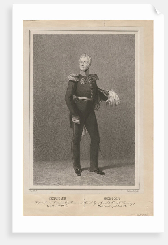 General Ivan Savvich Gorgoli, the chief of the St. Petersburg police, 1822 by Anonymous