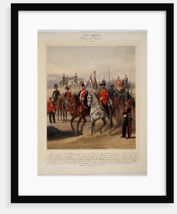 Soldiers of the 1st Guard Cavalry Division of the Russian Imperial Guard, 1867 by Karl Karlovich Piratsky