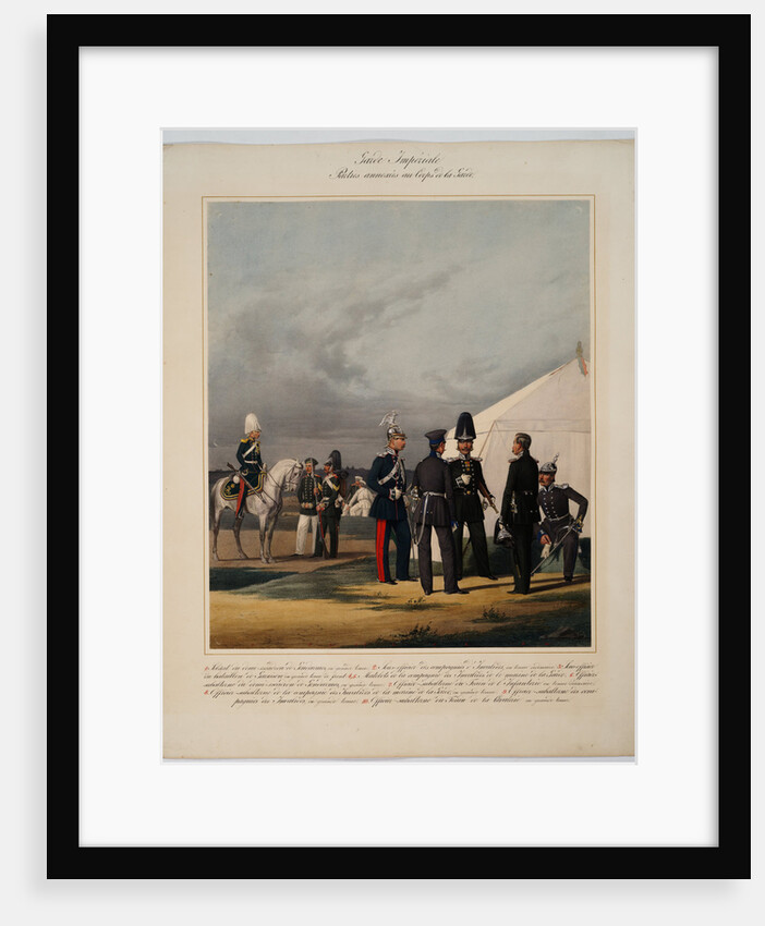 Pioneers, invalides and gendarmes of the Imperial Guards Corps, 1867 by Karl Karlovich Piratsky