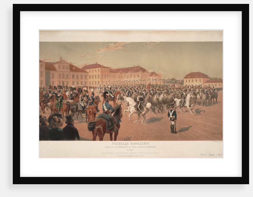 Grand Duke Constantine Pavlovich of Russia at the Cavalry Review on the Saxon Square in Warsaw, 1824 by Jan Rosen
