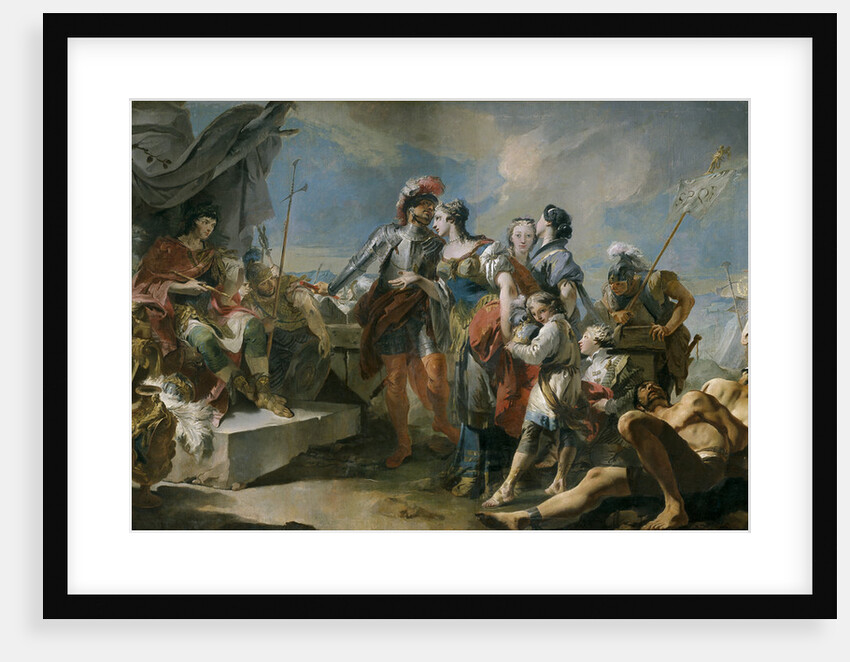 Queen Zenobia before Emperor Aurelian, 1717 by Giandomenico Tiepolo