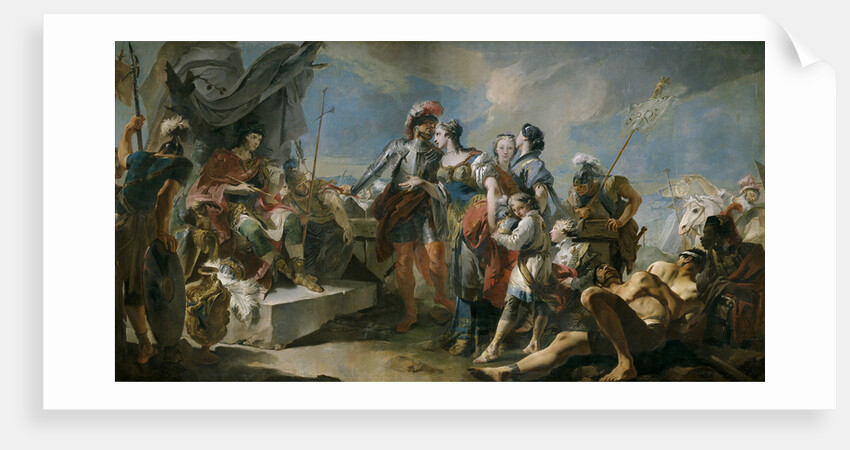 Queen Zenobia before Emperor Aurelian, 1717 by Giandomenico Tiepolo