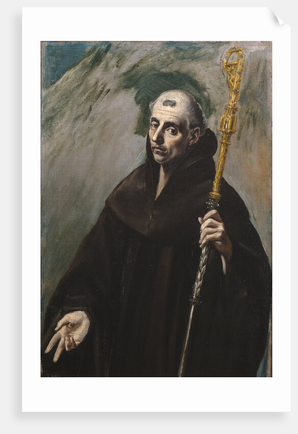Saint Benedict of Nursia, 1577-1579 by Dominico El Greco