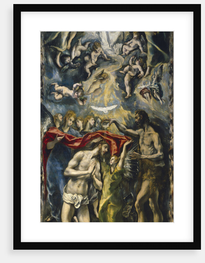The Baptism of Christ, 1597-1600 by Dominico El Greco