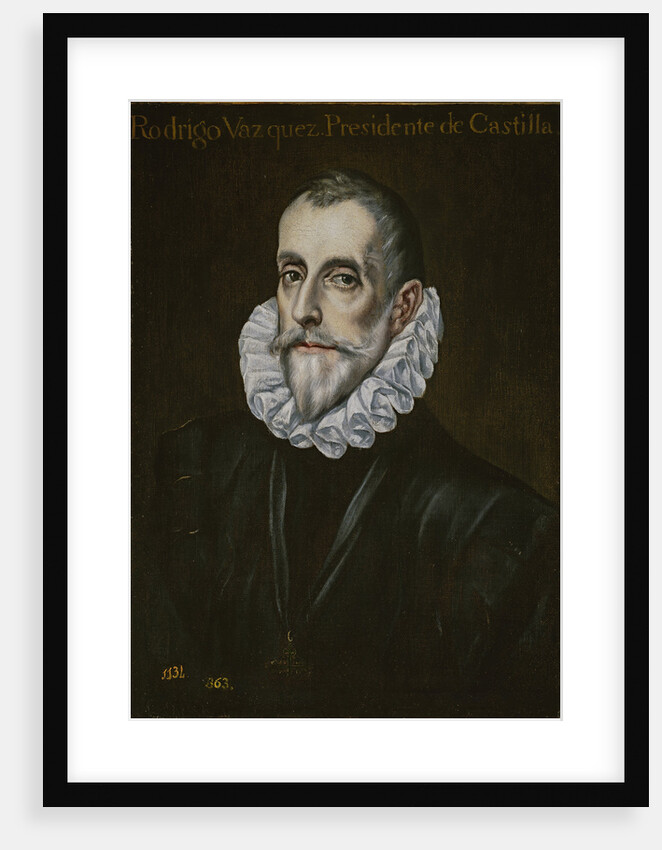 Portrait of Rodrigo Vázquez de Arce, First third of 17th cen by Dominico El Greco