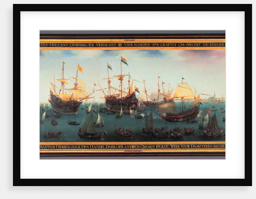 The Return to Amsterdam of the Second Expedition to the East Indies, 19 July 1599, 1599 by Hendrick Cornelisz. Vroom