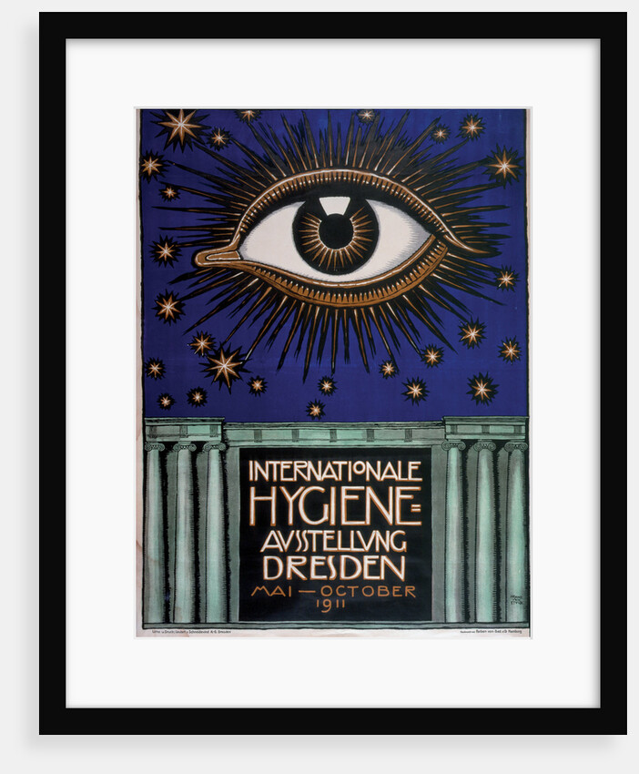 Poster for the 1911 First International Hygiene Exhibition, 1911 by Franz Ritter von Stuck