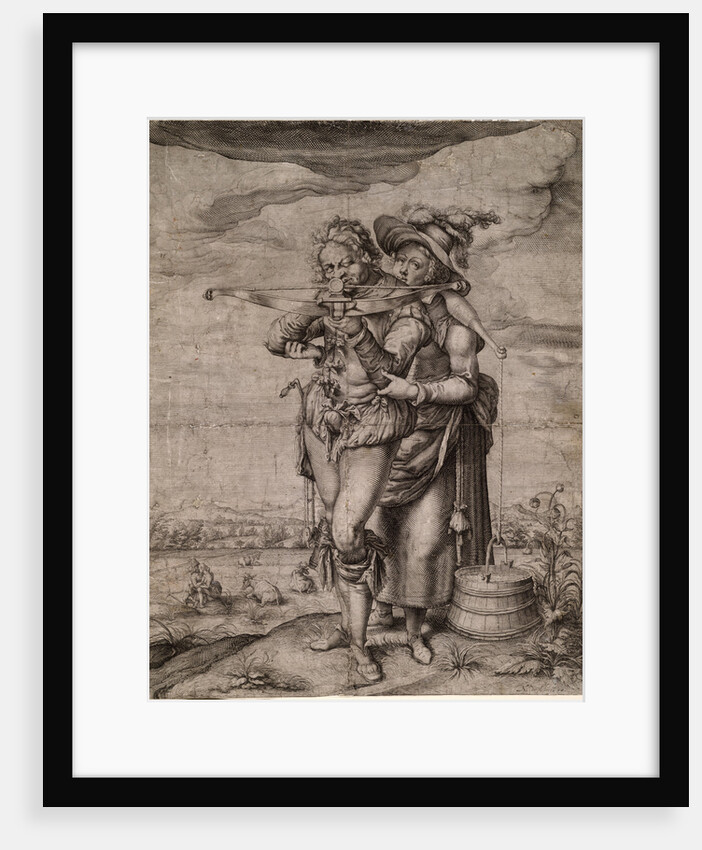 The Crossbowman and the Milkmaid, c. 1610 by Jacques de Gheyn the Younger