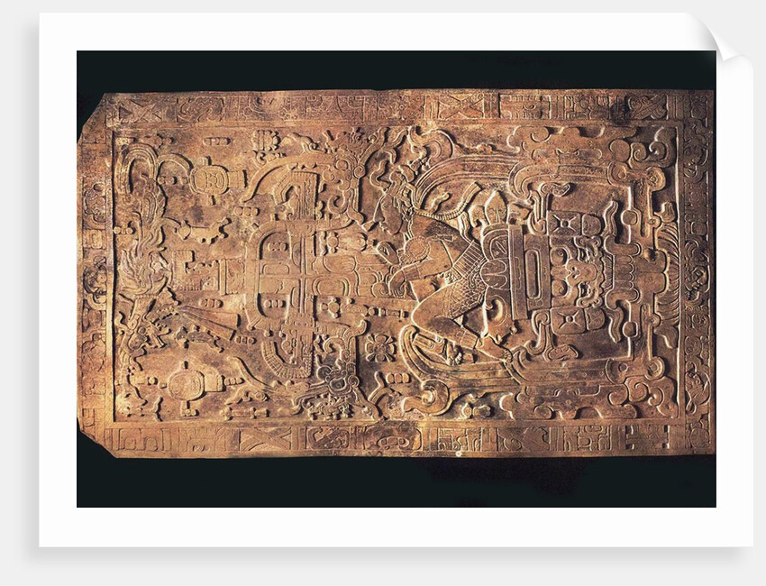 The tomb of King Pakal from the Temple of the Inscriptions, Palenque, 615-683 by Pre-Columbian art