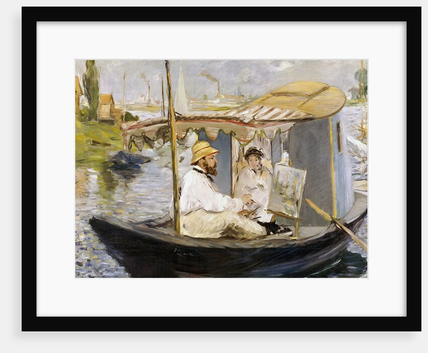 The Boat (Claude Monet in Argenteuil), 1874 by Édouard Manet