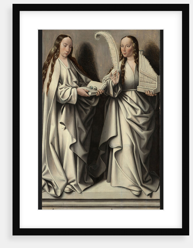 Saints Ottilia and Cecilia (Panel of the St Anne Altarpiece), ca 1503-1506 by Master of Frankfurt