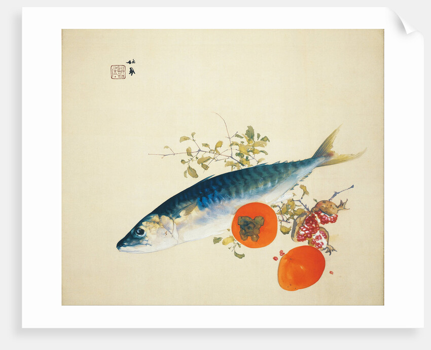 Autumn Fattens Fish and Ripens Wild Fruits, 1925 by Takeuchi Seiho