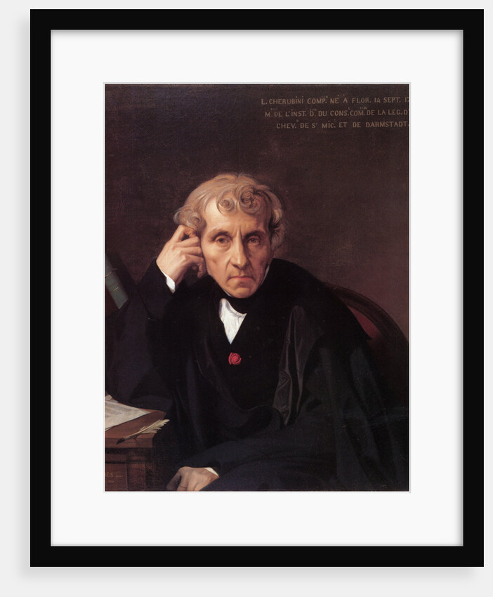 Portrait of the composer Luigi Cherubini, 1841 by Jean Auguste Dominique Ingres