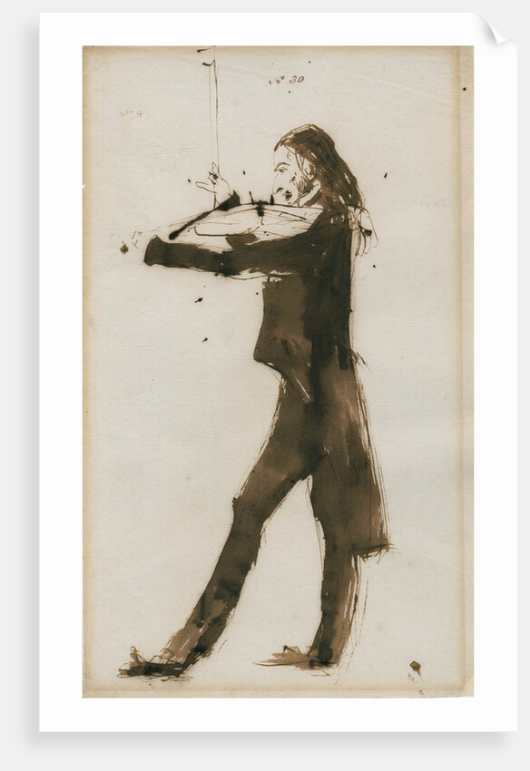 Portrait of Niccolò Paganini, 1831 by Sir Edwin Henry Landseer