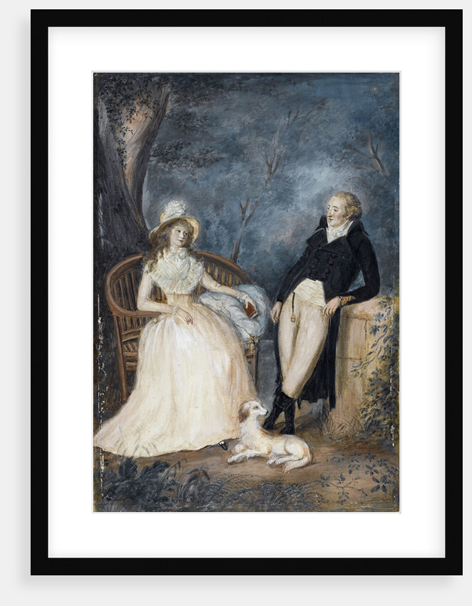 Charlotte von Stein and Johann Wolfgang von Goethe in conversation, Second Half of the 18th cen by German master