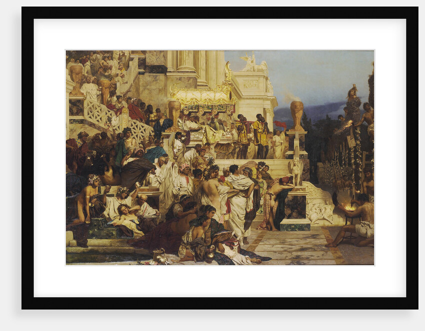 Leading Light of Christianity. Nero?s Torches, 1882 by Henryk Siemiradzki